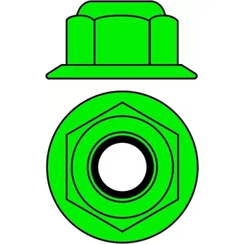 RC náhradní díl Team Corally Hliníkové Nylon STOPmatky M5 s ploškou - zelené - 10 ks.