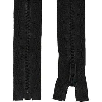 Zip Zip kostěný 5 mm, 75 cm, dělitelný, jezdec standard - černá