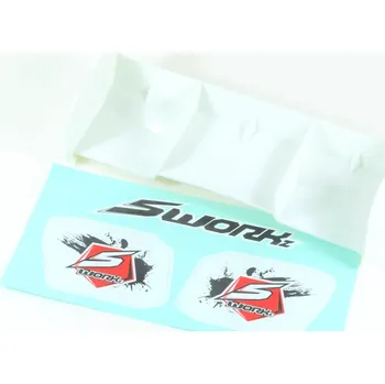 RC náhradní díl SWORKz 1/8 Off Road PRO Race zadní křídlo, bílé, 1 ks.