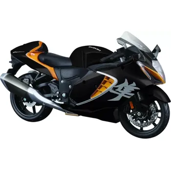 autíčko Maisto Suzuki Hayabusa 2022 1:12 černo-oranžová