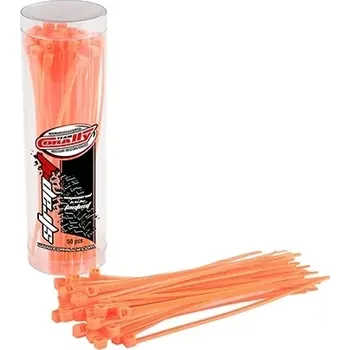 RC náhradní díl Team Corally Stahovací pásky 2,5x100mm - 50 ks. - oranžové