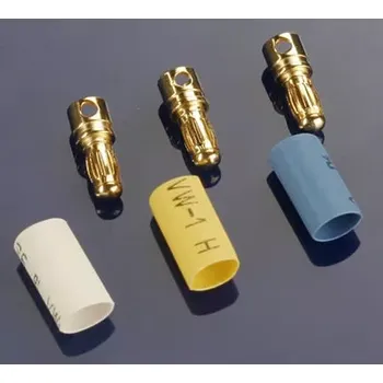 RC náhradní díl Traxxas konektor zlacený 3.5mm samec s bužírkou (3)