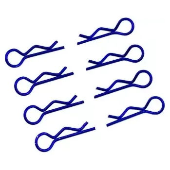 RC náhradní díl Ultimate Racing Sponky karoserie malé 1/10 - pravé a levé po 4ks. - modré