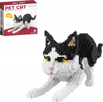 ostatní stavebnice Stavebnice Pet Cat ČERNOBÍLÁ Kočka Sada pro děti i dospělé