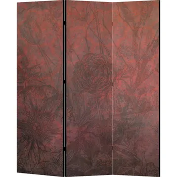 Paraván Dekorační paraván jednostranný, zástěna, dělící stěna 135x172 Květiny Boho