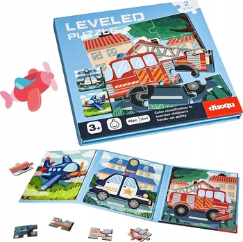 Puzzle MAGNETICKÉ PUZZLE Doprava - Hasičské vozy, policejní auta, letadla