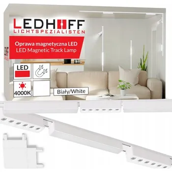 LED osvětlení Magnetická lišta 2x 1m + 6x LED lineární svítidlo SPOT osvětlení BÍLÁ