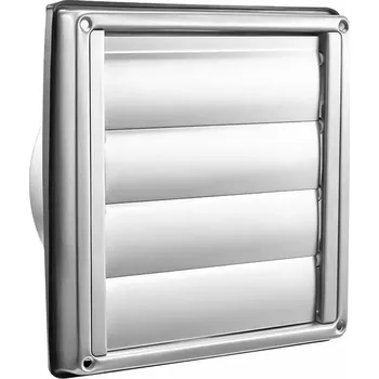 Větrací mřížka VENTILAČNÍ MŘÍŽKA S ŽALUZIÍ NEREZOVÁ OCEL Průměr 150 mm, ŽALUZIOVÁ INOX