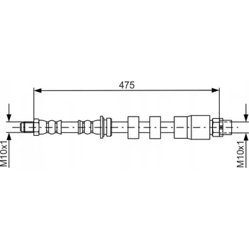 Brzdová hadice Bosch 1 987 481 678 Flexibilní brzdová hadice