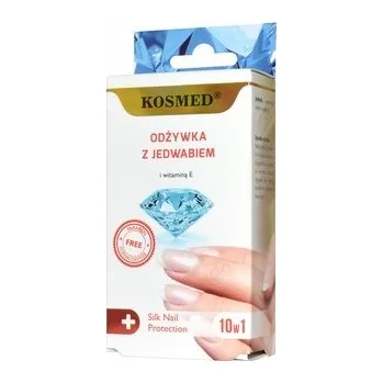 Přípravek na nehty Kosmed Vyživující lak na nehty s hedvábím 9 ml