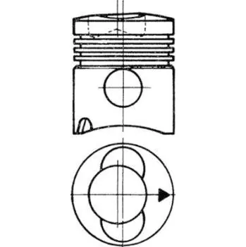 Píst motoru Píst KOLBENSCHMIDT (93315600)