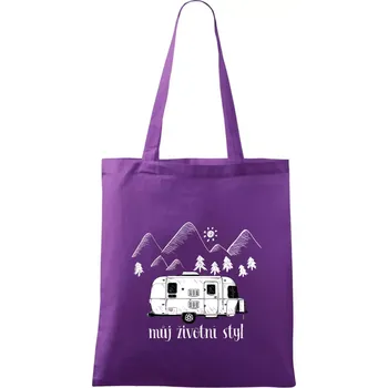 Můj životní styl - Taška bavlněná - 42 x 38 cm ( Fialová )