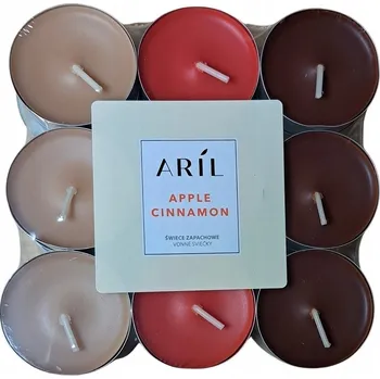 Svíčka Parafínové čajové svíčky Apple Cinamon Aril 18 ks