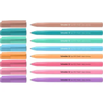 Kuličkové pero SCHNEIDER Tops 505 F Propiska pastelový mix barev - modrá