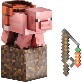 Figurka Mattel MINECRAFT Diamond level sběratelská figurka PIG, HTM04