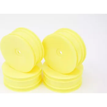 RC náhradní díl SWORKz 1/10 2WD Off Road Competition přední disky, žluté, 4 ks.