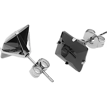 Souprava šperků MPM Dámské ocelové nerezové náušnice 5634 - černé