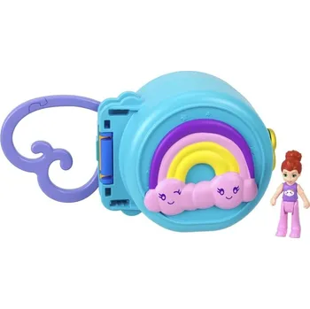 Panenka Mattel Polly Pocket Pidi svět v krabičce - Duhový obláček, HRD74