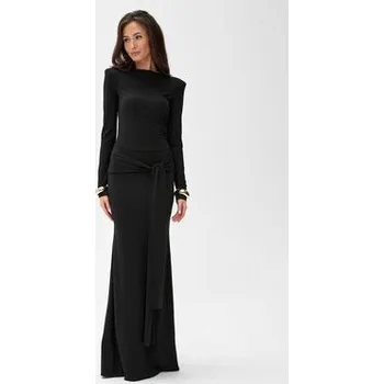 Dámské šaty Roco Fashion Večerní šaty Serenya Černá Slim Fit 38