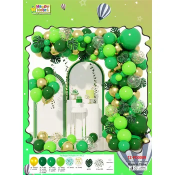Balónek Sada 141 zelených balónků ks
