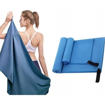 Ručník 2x RYCHLESCHNOUCÍ RUČNÍK VELKÝ SPORTOVNÍ PLÁŽOVÝ Z MIKROVLÁKNA DO POSILOVNY FIT