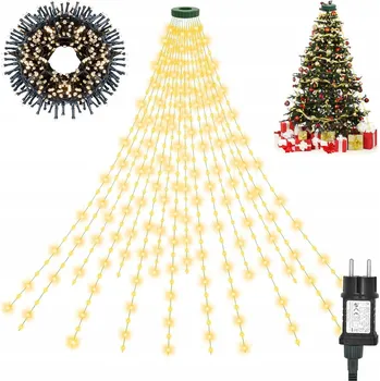 Vánoční dekorace LED vánoční světýlka na stromeček venkovní Bílá TEPLÁ teplá 280 LED SILNÉ