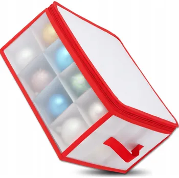 Vánoční dekorace Taška Organizer Na Bombki Ozdoby Choinkowe Vánoční Ozdoby 32ks