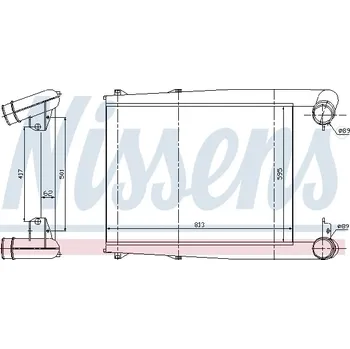 Příslušenství pro turbodmychadlo Chladič turba NISSENS (97025)