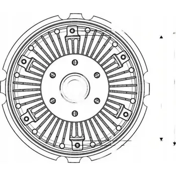 Ventilátor topení a klimatizace NRF 49129 Spojka ventilátoru chlazení