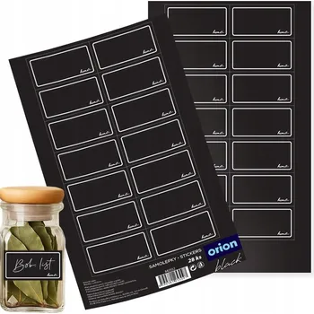 Samolepící etiketa 28x SAMOLEPICÍ etikety univerzální samolepky na zavařeniny, sklenice a lahve