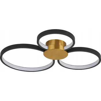 Kulatý Stropní Svítidlo Reality 58 x 51 cm černá, žlutá