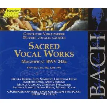 Zahraniční hudba 2CD Johann Sebastian Bach: Sacred Vocal Works (Magnificat BWV 243a, BWV 232, 34a, 69a, 120a, 197a) 2000