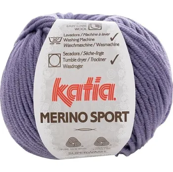 Příze Katia Merino Sport 58 Lilac Pletací příze