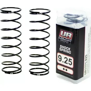 RC náhradní díl Ultimate Racing Ultimate přední pružiny 70mm, 1.6/9.25 otáček pro 16mm olej. tlumiče, 1 ks.