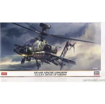 Plastikový model Hasegawa Hughes Ah-64d Apache Longbow Helicopter Military 1975 1:48 /