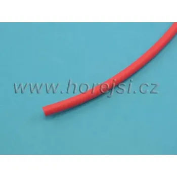 RC náhradní díl Muldental Smršť. bužírka 6,4 červená