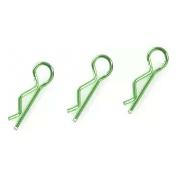 RC náhradní díl Revtec Sponka karosérie 1:10 zahnutá zelená (10) - expresní doprava