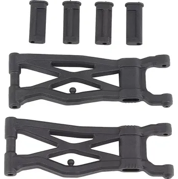 RC náhradní díl Associated RC10SC6.2 FT zadní spodní ramena, uhlíková verze, 2 ks.