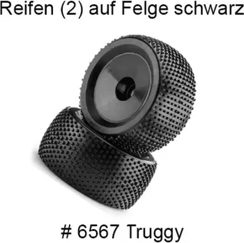 RC náhradní díl DF models 6567 Sada pneumatik pro Truggy