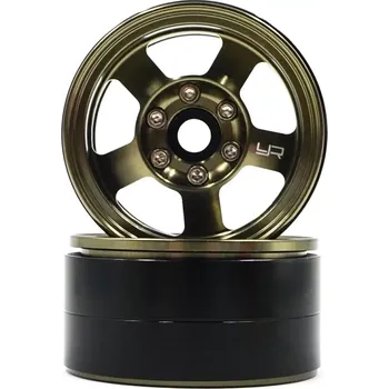 RC náhradní díl Yeah Racing 1.9 Beadlock Hliníkové CNC 5 Spoke Titanium, 2ks