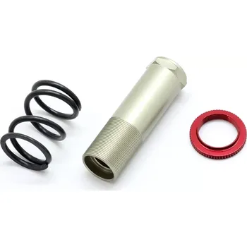 RC náhradní díl SWORKz hliníkové Servo Saver pouzdro a matka včetně ocelové pružiny, 1 sada