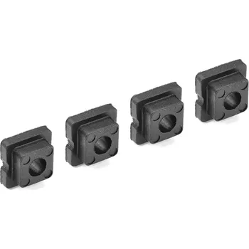 RC náhradní díl Team Corally Sada pouzder - pro 4mm držáku/parohů tlumiče - průchozí otvor - 0 stupňů - Kompozit - 4 ks