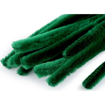 Hobby drát Chlupaté drátky na tvoření Ø10 mm délka 30 cm Varianta: 6 zelená, Balení: 10 ks