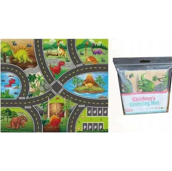 Hračka pro kojence VZDĚLÁVACÍ PODLOŽKA PRO DĚTI S MOTIVEM DINOSAURŮ - KOBEREC 81,5 X 70,5 CM