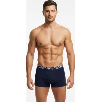 Pánské spodní prádlo Tmavě modré boxerky UOMO, VELIKOST 50 ( 5XL )