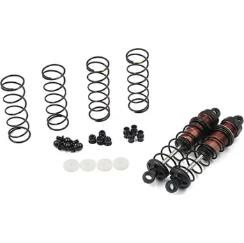 RC náhradní díl Yeah Racing Hliníkové olejové tlumiče Big Bore Go, černé 80mm ( 2 ks )