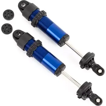 RC náhradní díl Traxxas tlumič dlouhý GT-Maxx hliníkový modře eloxovaný (2)