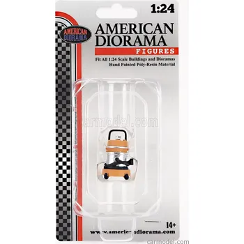 autíčko American diorama Accessories Aspirapolvere - Vacuum 1:24 Žlutá