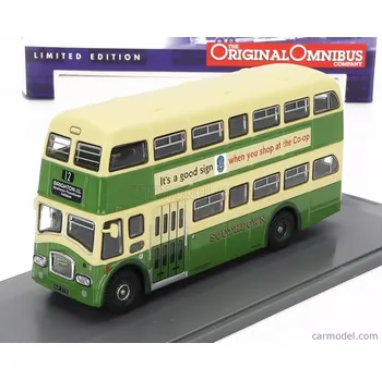 autíčko Corgi Leyland Pd3 Autobus Queen Mary 1970 1:76 Zelený Krém