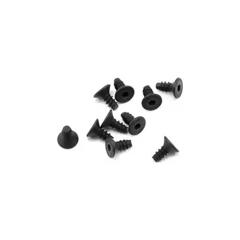 RC náhradní díl SWORKz ocelový Inbusový samořezný šroub s zápustnou hlavou, M2,6x6mm, 10 ks.